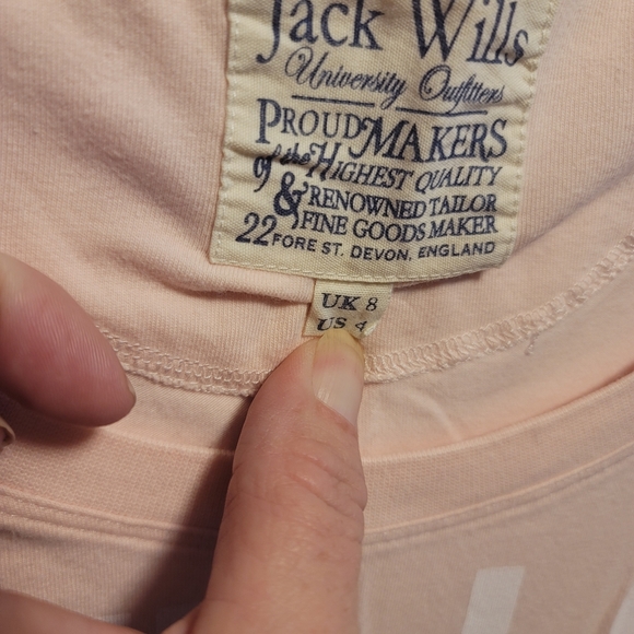 Jack Wills Longsleeve Cotton Light Pink Polo Shirt - Picture 12 of 14